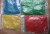 Eenmalige regenjas wegwerp pe regenjassen poncho regenkleding reizen regenjas regenkleding geschenken eenmalige regenkleding gemengde kleuren gratis verzending