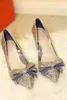 New Women's Super Kitten Heel 7cm Pointed Toe Silver/Gold Shoes Sequin Wedding Shoes