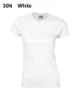 t-shirt femme moins cher blanc femaler solide t-shirt décontracté prend en charge l'impression de votre logo sur des chemises avec ajouter des vêtements de coût supplémentaire chemises de taille réelle