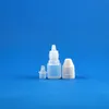 100 Teile/los 2ML LDPE PE Kunststoff Tropfflaschen Mit Manipulationssicheren Kappen Tipps Sichere SAFT Squeezable Flaschen