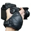 Hoge kwaliteit lederen zachte hand grip polsband zwart voor Nikon Canon Sony SLR / DSLR camera