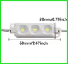 5730 Gegoten LED-module Licht Waterdichte IP65 3LEDS DC 12V LED-modules voor tekenbord ww r g b y