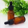 Hot Selling Empty Amber E liquid Glass Droppers Bottles 15ml Refillable Cosmetic Bottles With Childproof Caps For essential oil