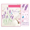 Lila Lavendel Flower Wall Stickers Avtagbar romantisk heminredning Konstmural Heminredning DIY ADESIVOS DECORATIVOS PEGATINAS, DANDYS