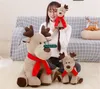 Dorimytrader Pop Christmas Deer Plush Toysぬいぐるみ柔らかい素敵なアニメのトナカイ装飾人形65cm for Kids Xmas Present Dy61866