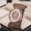 Женские платье смотрит на Quartz Watch Luxury Mesh Work Watch Oval Gold Bracelet сплав сплав с минимальными часами Whole Lady C286V