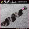 Bella Hair Peruanische Körperwellen-Haarbündel, 12,7 x 12,7 cm, Verschluss, 25,4–86,4 cm, brasilianisches Naturschwarz, unbehandeltes Haar, mit Spitzenverschluss