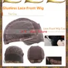 CAPERSA PICCOLA UMANA CURNO CURNO CURNO DI GRADO 9A per donne nere parrucche anteriori in pizzo glueless pre -pizzichi di capelli vergini 2312872