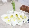 Verklig touch konstgjorda blommor bröllop dekorativa blommor calla lily falska blommor bröllop fest dekoration tillbehör gc2134