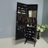 Mirror Jewelry Cabinet Jewerly Armoire Wall or Door Mount or Floor Standing Jewelry Stroage Organizer Stock in USA
