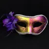 New Luxury Party Masks Flower Aside Halloween Venetian Masquerade Mask Carnival Mardi Gras Costume Novelty Wedding Gift Free Shipping