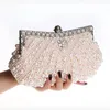 Stunning Pearls Bridal Hand Bags Luxury Cheap High Quality Wedding Accessories Champagne Black Ivory Evening Party Bag