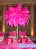 12 couleurs bricolage plumes d'autruche panache centre de table pour la décoration de table de fête de mariage décorations de mariage 2016 vente chaude 30-35CM