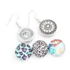 Wholesale DIY Jewelry Interchangeable Dangle Snaps Earrings 18mm Snap Button Earrings For Women