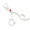 Lyrebird HIGH CLASS Haarschaar 440C Japan haarschaar 4,5 INCH of 5 INCH Grote rode steen goede kwaliteit NIEUW