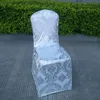 Wedding Chair Cover European Gold Stamp Chair Slipcover Special Gold/Silver Stamp High-End Elastic Wedding Chair Covers