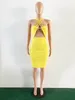 VAZN 2017 Nowa Moda Wysokiej Jakości Bandaż Suknia Seksowna Sukienka Klubu Stałe Bodycon Sukienka A8165 Q1118