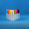 100 Sets 8ml (1/4 OZ) Plastic Dropper Bottles Squeezable With CHILD Safety Caps & Seperatable Drop Nipples PE LDPE Store Sub-Pack Liquids 8 mL