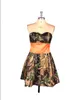 Imagem real camo vestidos de dama de honra barato querida strapless curto vestidos de dama de honra barato uma linha formal vestidos de festa noite g9233980