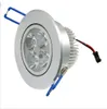 4 * 3W 12W LED Sufit Down Light Kryty Lampy Spot AC 85-265V Ciepłe Białe / Cool White Darmowa Wysyłka