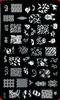 Plaques d'estampage à ongles 4PCS / lot Plaque d'image de timbre Stamping Nail Art Gabarit de plaque d'image DIY 5.7 * 3.5Inch CF