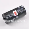 무료 배송 10Roll = 200PCS, 20pcs / roll, 22 * ​​31cm 강아지 애완견 개 폐기물 쓰레기 봉투, 강아지 가방 개 제품 인쇄 도매