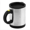 Atacado-1Pcs Automático Plain Mixing copo de café Canecas Drinkware Preguiçoso auto strring caneca botão de alta qualidade Pressionando