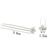 20pcs Lots Accessoires De Cheveux De Mariée De Mariage Cinq Pétales Fleur Cristal Clair Épingles À Cheveux Épingles À Cheveux Femmes Bijoux De Cheveux1980