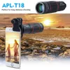 Apexel Telefon Camera Universal 18X Telescope Zoom Telescope Telescope Mobile Phone for iPhone XiaomiスマートフォンAPL18XT LENS5087189