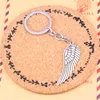 Keychain Angel Wings Pendants DIY 남자 보석차 키 체인 링 홀더 기념품 선물