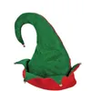 أخضر أحمر عيد الميلاد عيد الميلاد القبعات سانتا كلوز مكتب الحزب القبعات مع أجراس مع الأذن للأطفال