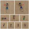 45pcs /partie szkła wino kieliszka wino drań aluminiowy Dangle Charms Fit Fit European Bracelets 32 x 9 mm DIY Akcesoria