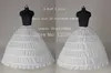 Gratis frakt 2018 Hot White 6 Hoop Slirt under bröllopsklänning Bollklänningar Crinoline Petticoats Bridal Wedding Accessoarer Vestido de Noiva
