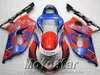 High quality fairing kit for SUZUKI GSXR600 GSXR750 2001 2002 2003 K1 blue red Corona GSXR 600 750 fairings set 01-03 RA10