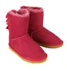 2016 toptan satış! Yeni Moda Avustralya klasik uzun boylu kış çizmeler gerçek deri Bailey Ilmek kadın bailey yay kar botları ayakkabı boot @ 885