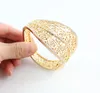 Klassieke Ontwerp Vrouw 18K Vergulde Crystal Afrika Dubai Bruiloft Ketting Oorbellen Armband Ring Gift Sieraden Set