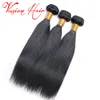 Brésilien Virgin Hair Straight Weave 4 paquets avec fermeture en dentelle noire noire non transformée indienne Peruvien Human Human Bu7156258