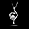 Livraison gratuite mode haute qualité ange en argent 925 avec bijoux en diamant blanc collier en argent 925 cadeaux de vacances Saint Valentin Hot 1693