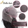 Afro Kinky Curly Front Full Lace Wig For Black Women Indian Natural Color 100 Virgin Human Bella Hair Wigs London Wholesale