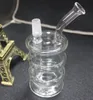 wholesale cheapest Oil Drum Glass Bong Oil Rig Recycle Glass Water Pipe With 14.4MM joint black clear Hookahs