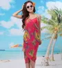 New arrival Floral beach dress Cover-Ups Swimwear clothes Bikini Veil shawl skirt Wrap Sarong Sexy 20pcs/lot #3831