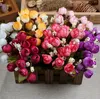 Kerstmisvoorziening 15 Mini Rose Kunstbloemen 7 Kleuren Selectie Rosebuds Star Party Decoratie Kransen Zijde Bud Factory Direct ER01