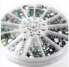 Nail Art Decorations 3D Nail Art Rhinestones Crystal Glitter Nails Wheel Decorations For DIY Studs Free Shipping