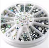 Nail Art Decorations 3D Nail Art Rhinestones Crystal Glitter Nagels Wiel Decoraties voor DIY Studs Gratis verzending