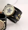 Mode heren lederen armband horloges 40 mm punk atmosferische retro lederen armband