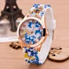 Orologi alla moda per donna Ginevra Luxury Flower Casual Dress Ladies Orologio da polso Blossom Dial Orologio da uomo in lega