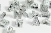 Hållängd 8mm 130pcslot charms DIY Slide Letters med strass husdjurshundhalsar Silverfärgsmycken Hitta komponenter Charms16343578