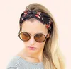 Floral Headband Hair Wrap för Women's Twist Turban Yoga Headband Headpiece 10st / Lot Free Shipping