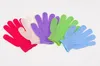 Exfoliating Bath Glove Five fingers Bath bathroom accessories nylon bath gloves Bathing supplies products DHL Free Shiipping