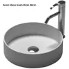 Round Solid Surface Stone Countertop Vessel Sink Cloakroom Vanity Wash Basin RS38334